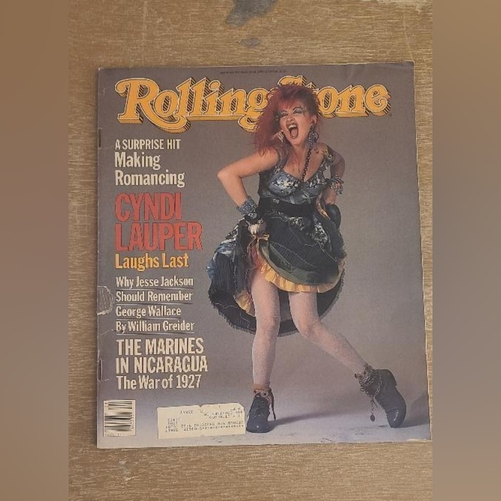 Rolling Stone Magazine with Cyndi Lauper Cover